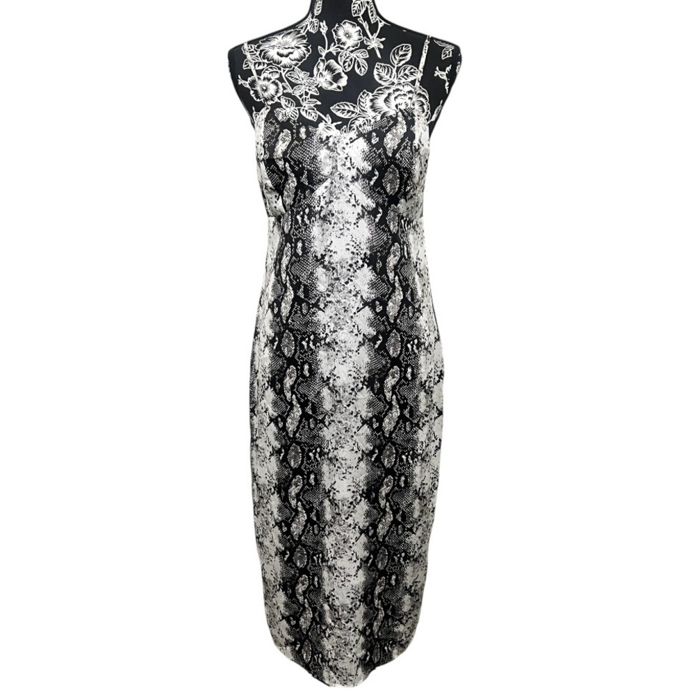 Gianni Bini Black and White Backless Dress